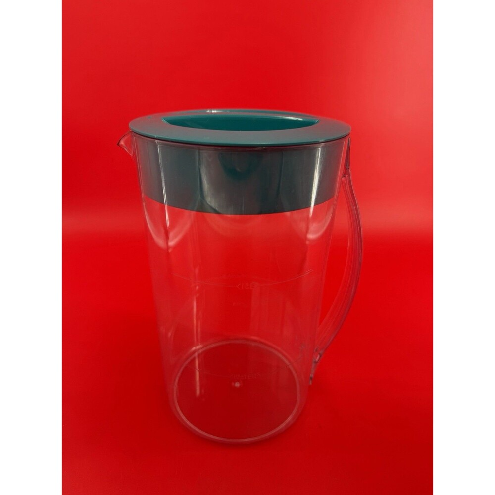 Mr. Coffee Iced Tea Maker 2 Qt Clear Pitcher with Lid Teal Blue Replacement Part
